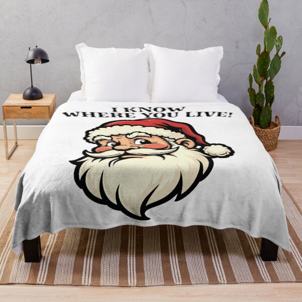 Item preview, I know where you live - Santa designed and sold by PaulSDesign.