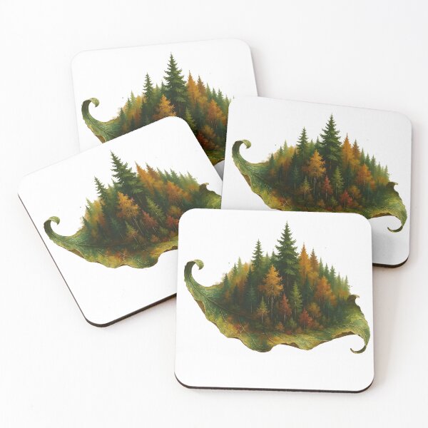 Item preview, Vibrant Forest Leaf Art – Nature Abstract Painting Design designed and sold by Vibranta Studio.
