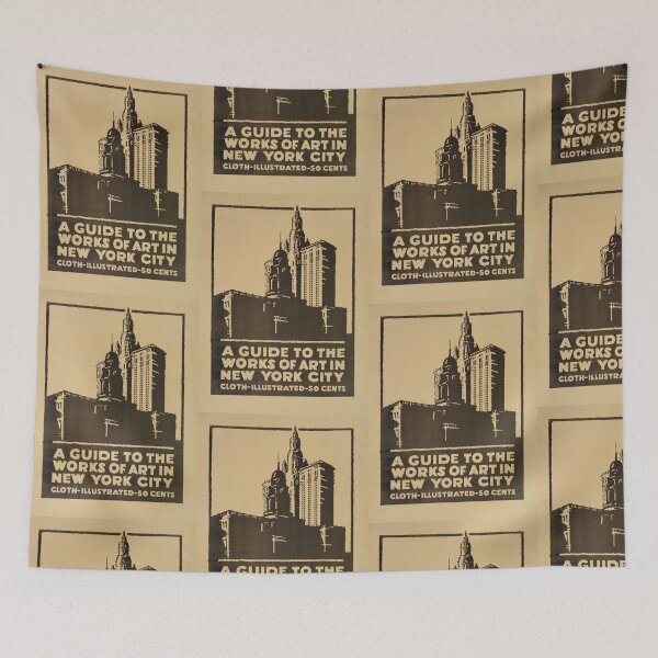 Item preview, Vintage Poster Art Guide | New York City Silhouette | 1920s 1930s Design | Bold Graphics & Architectural History designed and sold by artofuniverse.