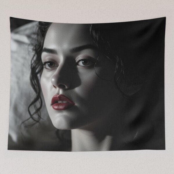 Item preview, Alina - Cinematic Noir Portrait of Mystery and Grace designed and sold by Artfully Entertained.