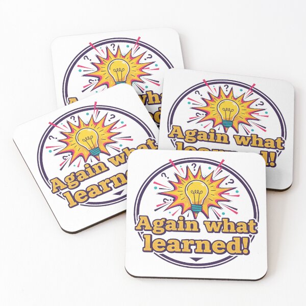 Item preview, Again What Learned - Funny Pop Art Quote designed and sold by The Bored Giraffe.