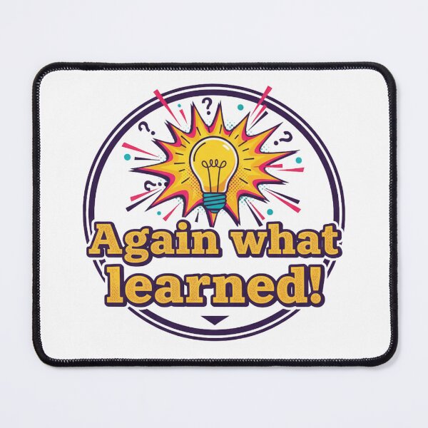 Item preview, Again What Learned - Funny Pop Art Quote designed and sold by The Bored Giraffe.