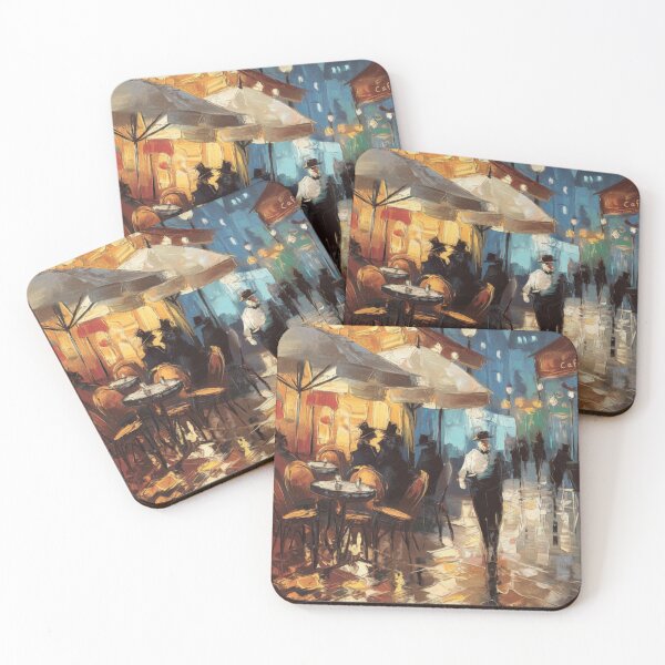 Item preview, French Café at Night in the Rain designed and sold by CARRAANN.