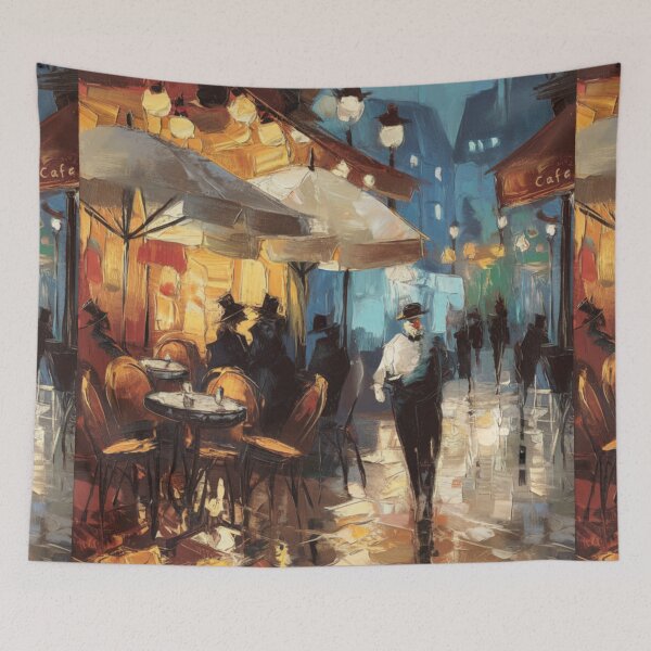 Item preview, French Café at Night in the Rain designed and sold by CARRAANN.
