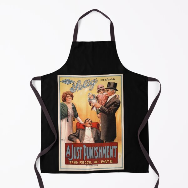 Item preview, Vintage Silent Film Poster | A Just Punishment | Early 20th Century Drama & Morality | Lithograph Print designed and sold by artofuniverse.