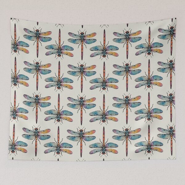 Item preview, Colorful Dragonfly Pattern designed and sold by tonymagnerart.