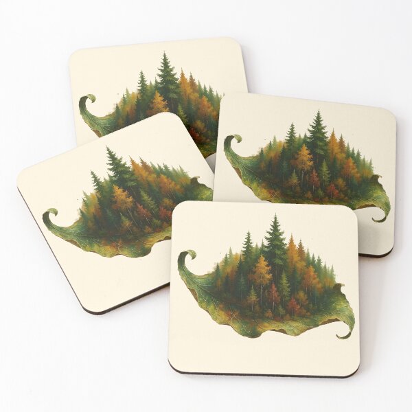 Item preview, Autumnal Forest Leaf Art – Nature Abstract Painting Design designed and sold by Vibranta Studio.
