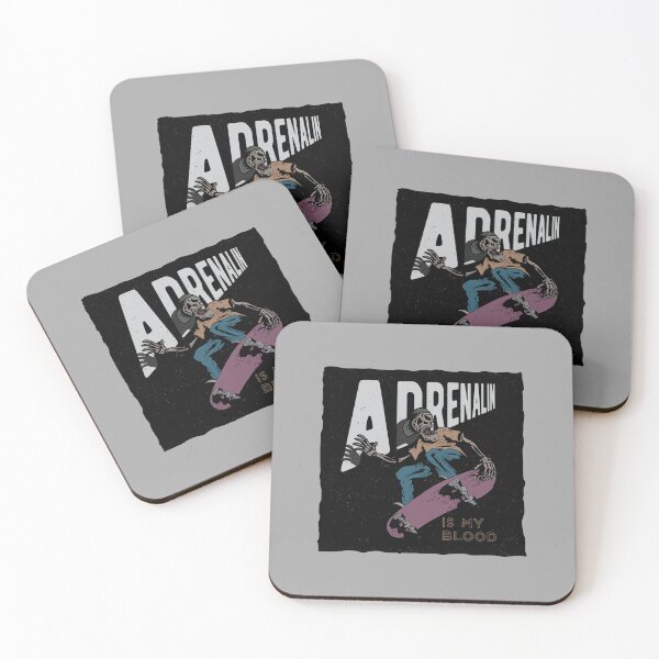 Item preview, Skater skeleton and adrenaline designed and sold by Joncasmiart.