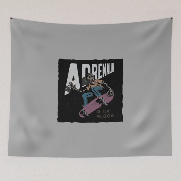 Item preview, Skater skeleton and adrenaline designed and sold by Joncasmiart.