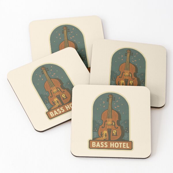 Item preview, Bass Hotel – Cozy Night for Musicians designed and sold by Tiny Joy World.