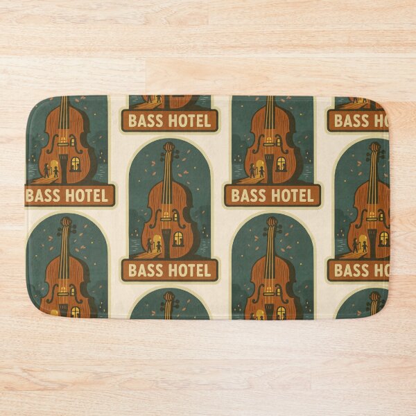 Item preview, Bass Hotel – Cozy Night for Musicians designed and sold by Tiny Joy World.