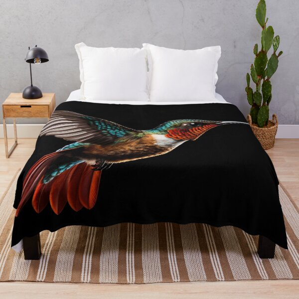 Item preview, Colorful hummingbird in mid-flight designed and sold by anytka.