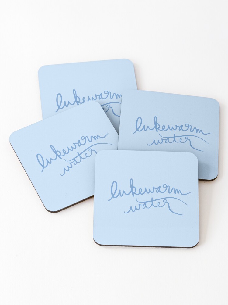 Thumbnail 1 of 5, Coasters (Set of 4), Lukewarm Water designed and sold by abeink.
