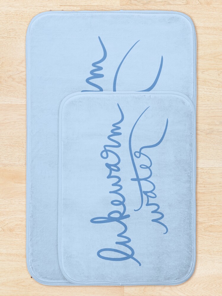 Thumbnail 5 of 6, Bath Mat, Lukewarm Water designed and sold by abeink.