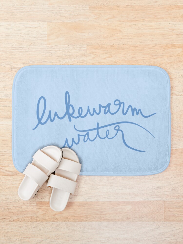 Thumbnail 1 of 6, Bath Mat, Lukewarm Water designed and sold by abeink.