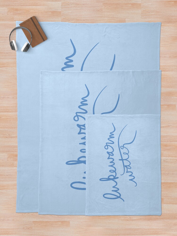 Thumbnail 5 of 6, Throw Blanket, Lukewarm Water designed and sold by abeink.