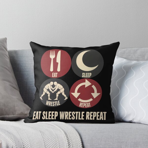 Item preview, Eat sleep wrestle repeat  designed and sold by goodmsft.