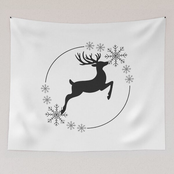 Item preview, Nordic Reindeer - Elegant Winter Design designed and sold by SparkLuxe.