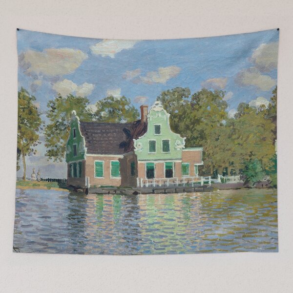 Item preview, Houses by the Bank of the River Zaan | Monet designed and sold by Oliveirallan.