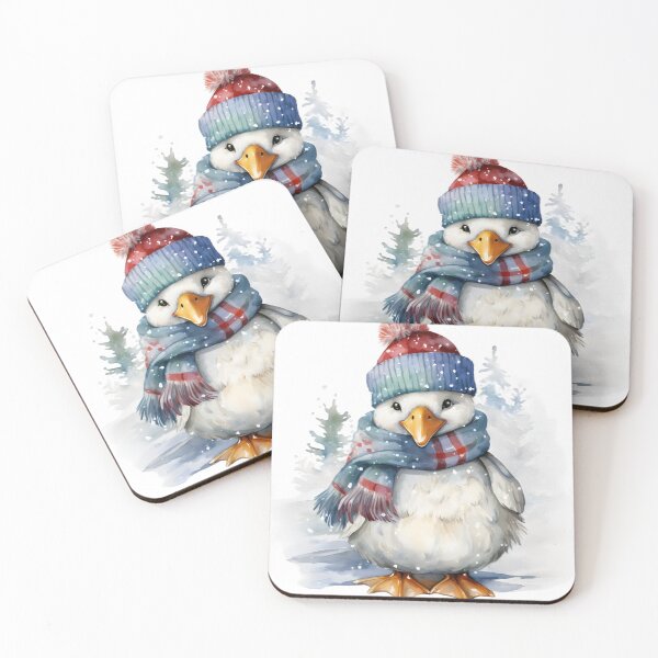 Item preview, Cozy Winter Duck – Cute Watercolor Christmas Design designed and sold by TakeOnline247.