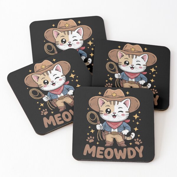 Item preview, Meowdy Partner Cute Cowboy Cat Design for Women and Western Lovers designed and sold by FreshVibe Prints.