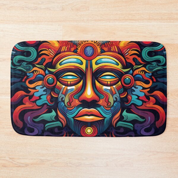 Item preview, Vibrant tribal mask designed and sold by anytka.