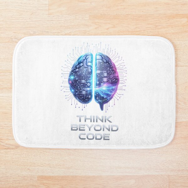 Item preview, Piensa Más Allá del Código – Diseño Futurista de Cerebro Neural | Inteligencia Artificial y Tecnología designed and sold by PureBrain.