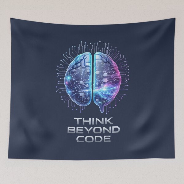 Item preview, Think Beyond Code – Futuristic Neural Brain Design for Programmers, Engineers & AI Thinkers designed and sold by PureBrain.
