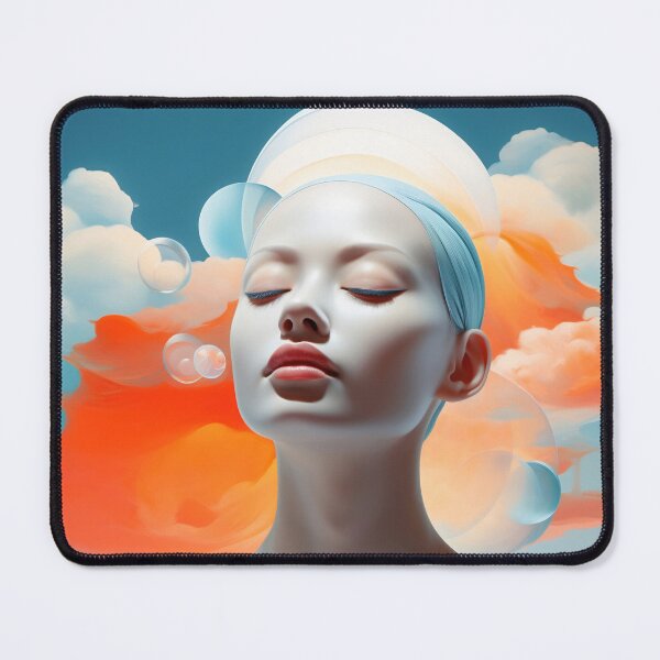 Item preview, Calm girl with vivid clouds designed and sold by anytka.