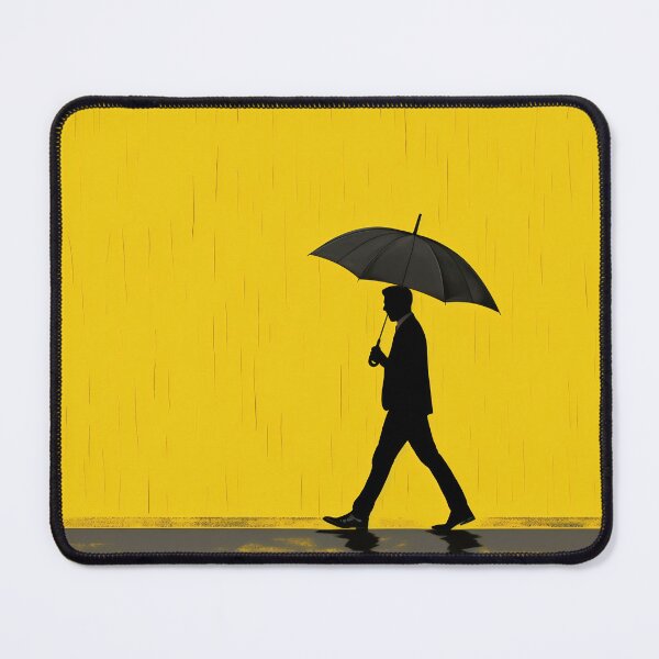 Item preview, Man walks with umbrella in rain designed and sold by anytka.