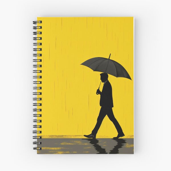 Item preview, Man walks with umbrella in rain designed and sold by anytka.