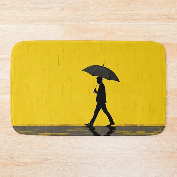 Item preview, Man walks with umbrella in rain designed and sold by anytka.