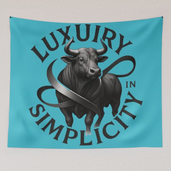Item preview, Luxury in Simplicity Taurus Bull Minimal Black Elegance designed and sold by Kony83.