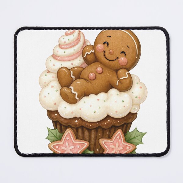 Item preview, Sweet Gingerbread Sundae, Gingerbread Ice Cream Treat designed and sold by Batycab Shop.