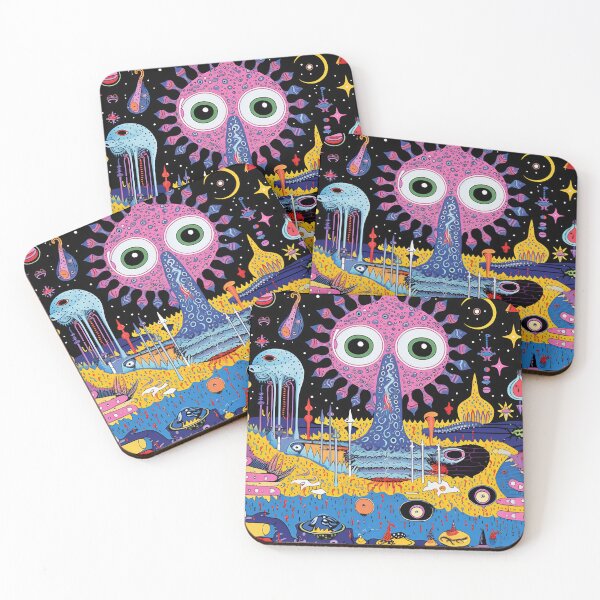 Item preview, Colorful alien landscape with hands designed and sold by anytka.