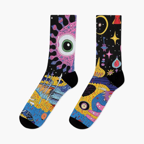Item preview, Colorful alien landscape with hands designed and sold by anytka.