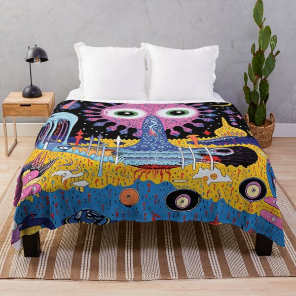 Item preview, Colorful alien landscape with hands designed and sold by anytka.