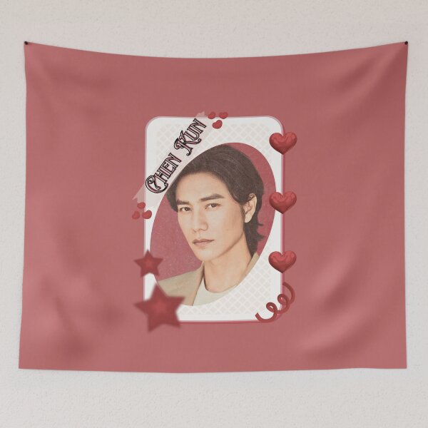 Item preview, Chen Kun Chinese Actor Cdrama Chinese Entertainment Card Red Aesthetic Collage Design designed and sold by AJUNICE STUDIO.