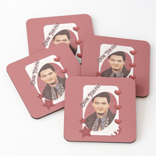 Item preview, Chow Yun-fat Hong Kong Cinema Icon Chinese Actor Cdrama Chinese Entertainment Card Red Aesthetic Collage Design designed and sold by AJUNICE STUDIO.