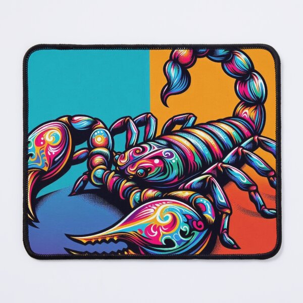Item preview, "Psychedelic Scorpion – Vibrant Tribal-Inspired Artwork" designed and sold by Dogandesighn.