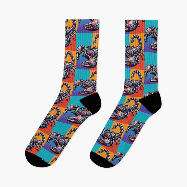 Item preview, "Psychedelic Scorpion – Vibrant Tribal-Inspired Artwork" designed and sold by Dogandesighn.