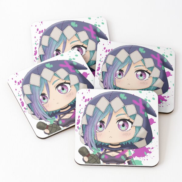 Item preview, Jinx Chibi with paint splats designed and sold by DreamDesigns25.