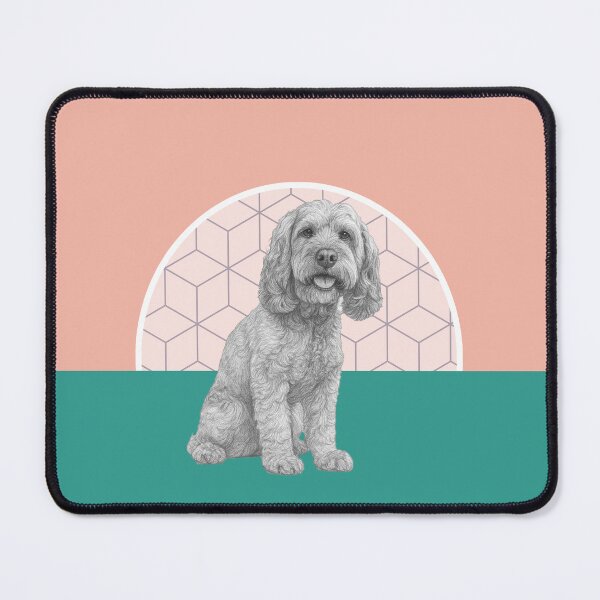 Item preview, Cockapoo Pencil Drawing – Minimalist Modern Pet Art designed and sold by DianeLees.