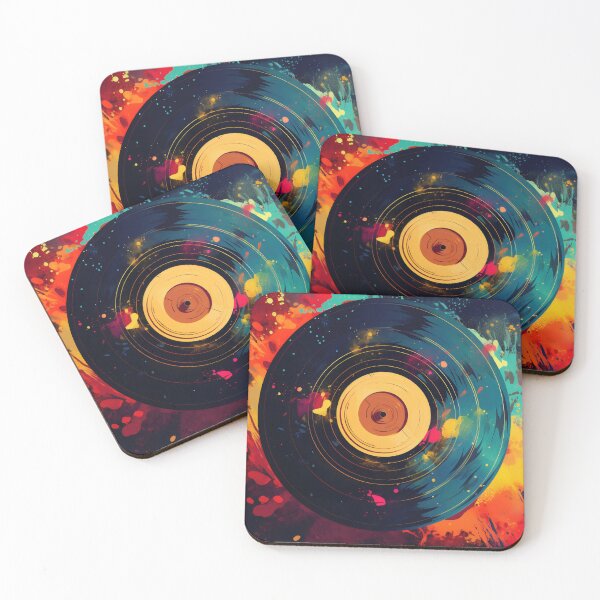 Item preview, Colorful vinyl with splashes designed and sold by anytka.
