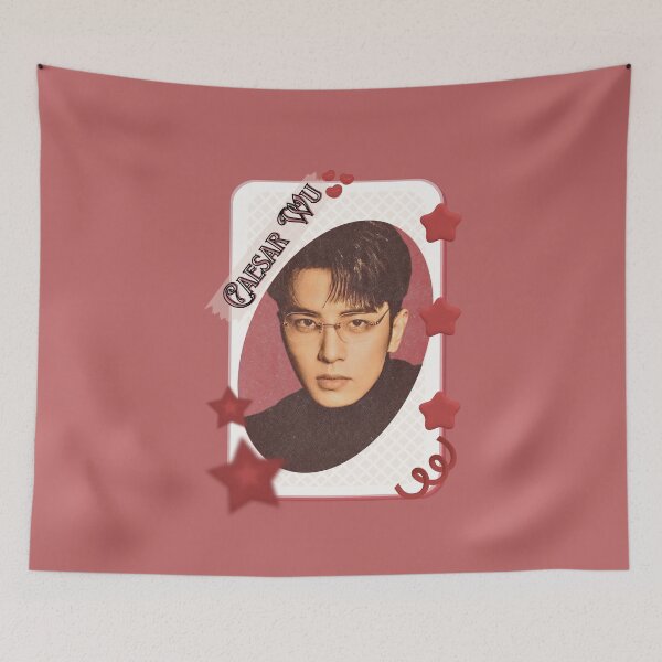 Item preview, Caesar Wu (Wu Xize 吴希泽) Chinese Actor Cdrama Chinese Entertainment Card Red Aesthetic Collage Design designed and sold by AJUNICE STUDIO.