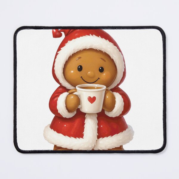 Item preview, Santa Gingerbread with Hot Cocoa designed and sold by Batycab Shop.