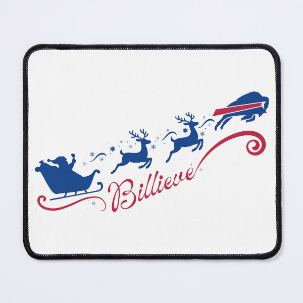 Item preview, I Billieve - Santa Sleigh with Buffalo Reindeer designed and sold by YonderAndBeyond.