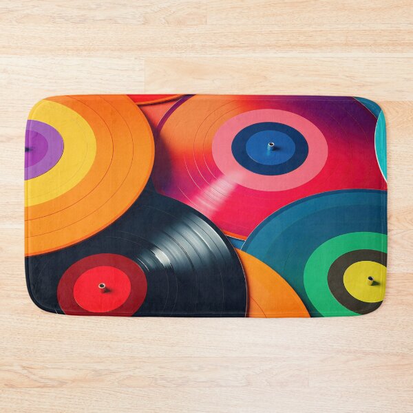 Item preview, Colorful vinyl records piled up designed and sold by anytka.