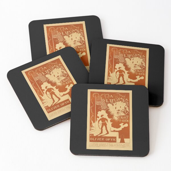 Item preview, Vintage Book Cover Art | A Lieutenant at Eighteen | Sepia Tone | Patriotic & Heroic Design designed and sold by artofuniverse.