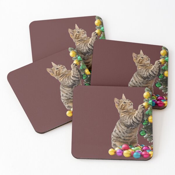 Item preview, Cat and Christmas tree designed and sold by masterchef-fr.